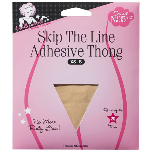 Skip The Line Invisible Adhesive Thong 